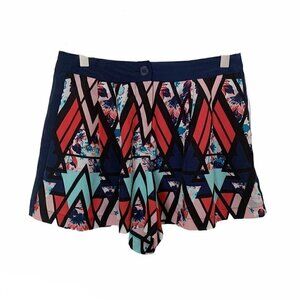 Fire Abstract Printed High Rise Flowy Shorts S​​​​​​​​​​​​​​​​​​​​​​​​​​​​